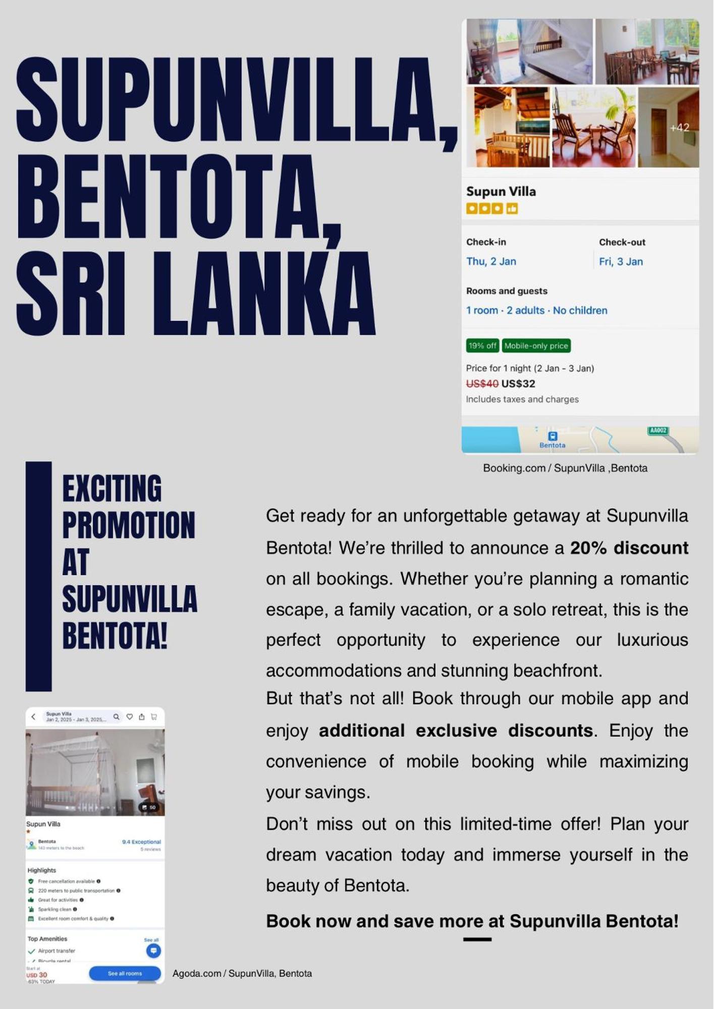 Supun Villa Bentota Buitenkant foto